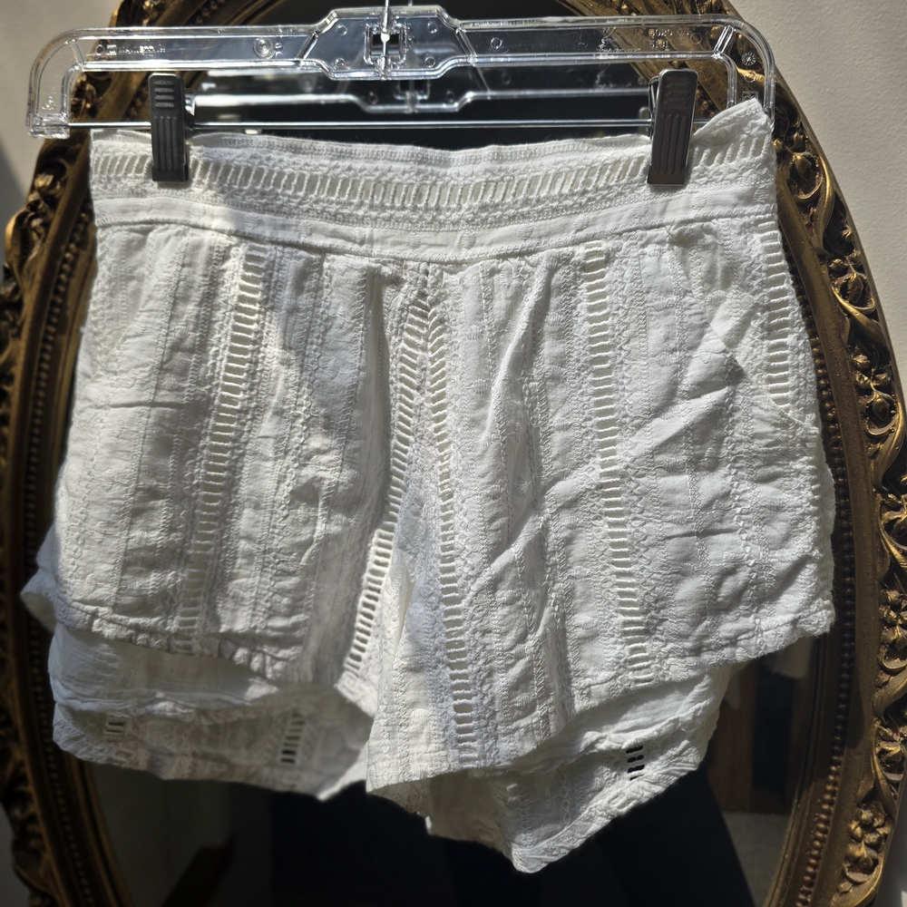 Rip Curl High Waist White Lace Shorts